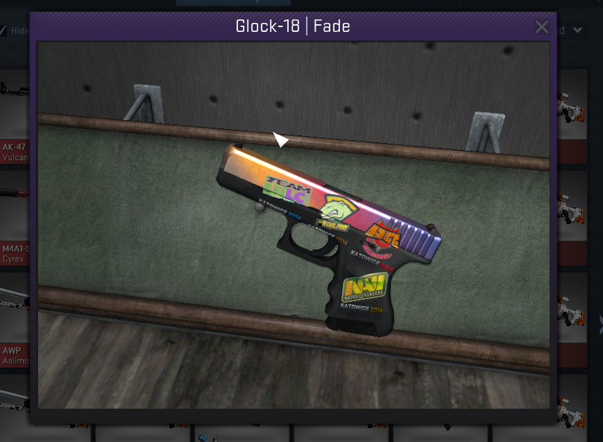 Glock-18 | Fade FN + 4x Katowice 2014 (Holo)